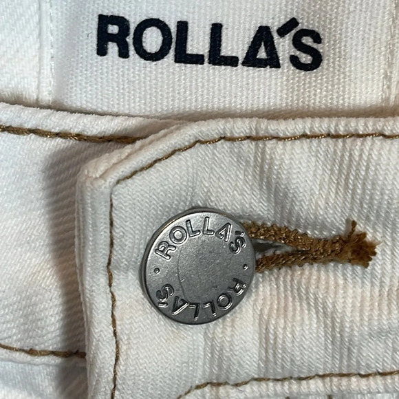 Rolla's Heidi Trade 80s White size 28/ 6 - Picture 6 of 12